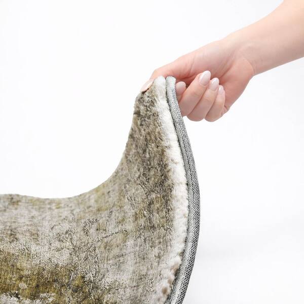 Dream Shag Premium Machine Washable Abstract ADS646 Brown 10 ft. x 14 ft. Area Rug