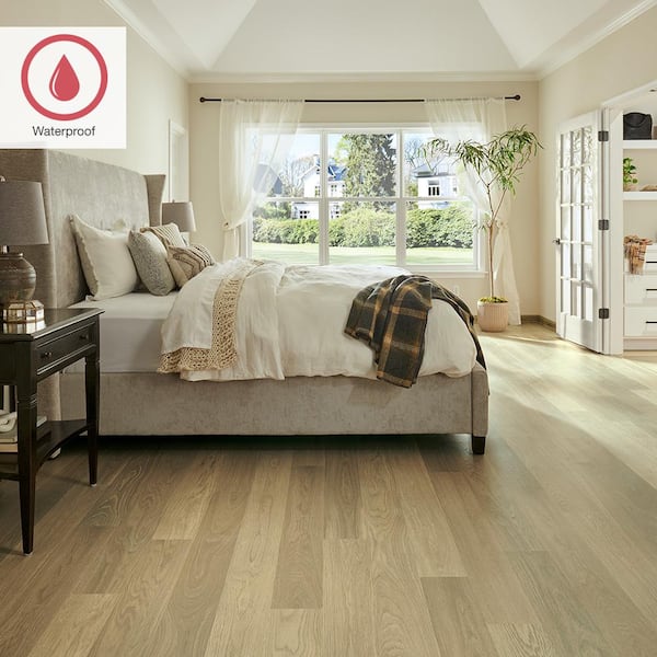 Outlast+ Harbor Hunt Oak 12 mm T x 6.1 in. W Waterproof Laminate Wood Flooring (16.12 sqft/case)