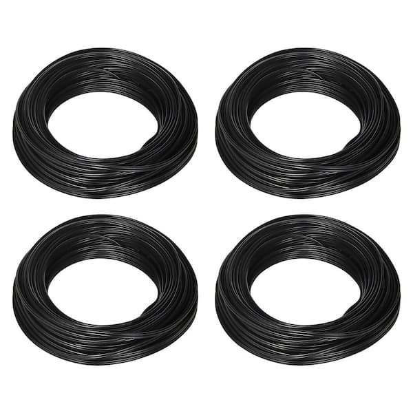 Unbranded 100 ft. 10 Amp Low Voltage Outdoor Electrical Lighting Cable Black (4-Pack)