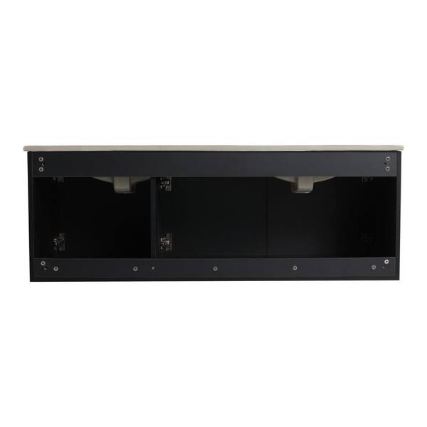 Dimakai 48 in. W x 18.30 in. D x 17.30 in. H Dual Sink Wall