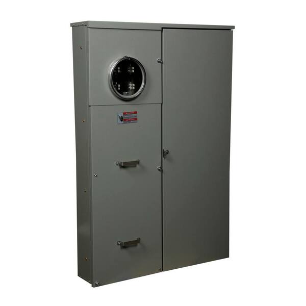Eaton 400 Amp 8 Space 16 Circuit Br Type Meter Socket And Main Breaker Load Center Hp816p400bs The Home Depot