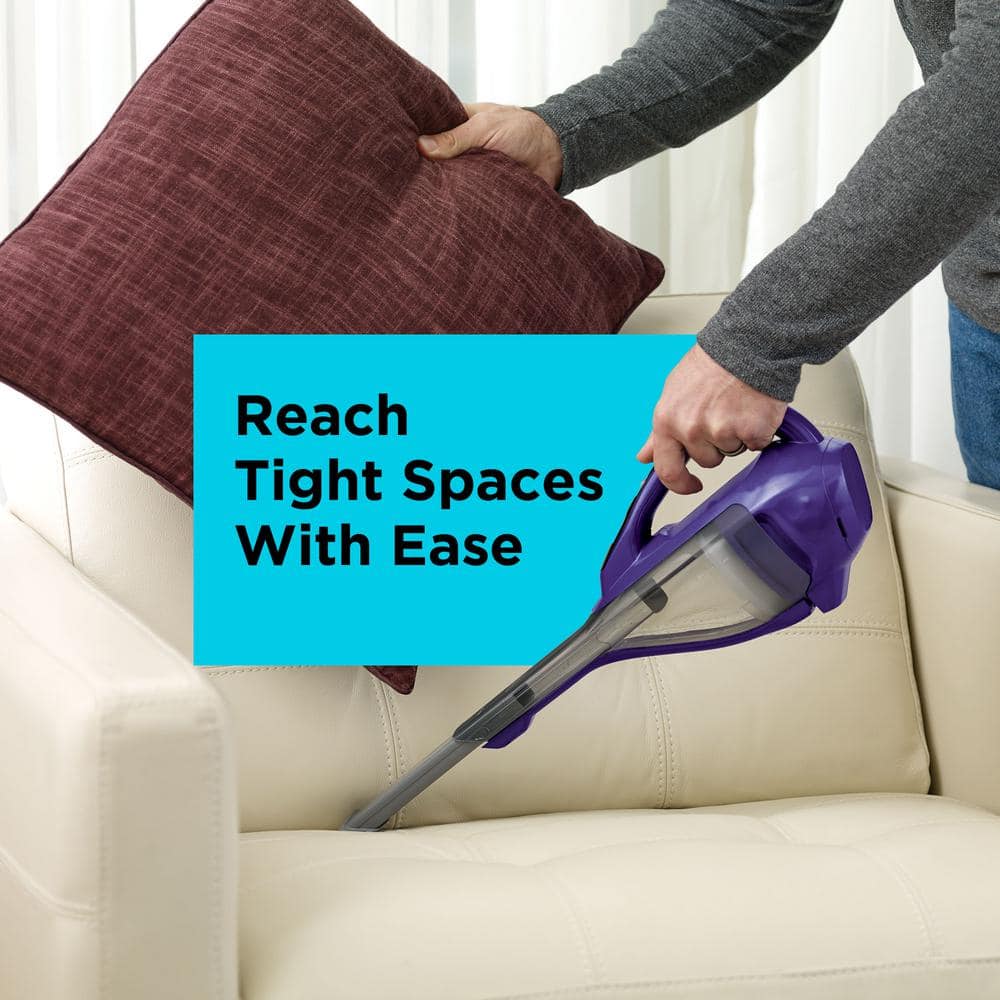 Purple Rechargeable Handheld Bagless Vacuum Cleaner for Pet Hair