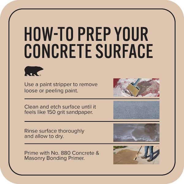 BEHR PREMIUM - 1 gal. #N250-2A Bali Sand Self-Priming 1-Part Epoxy Satin Interior/Exterior Concrete and Garage Floor Paint