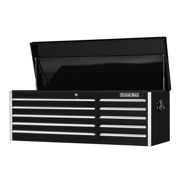 Extreme Tools EX Standard Series 56 in. 10-Drawer Top Chest, Black