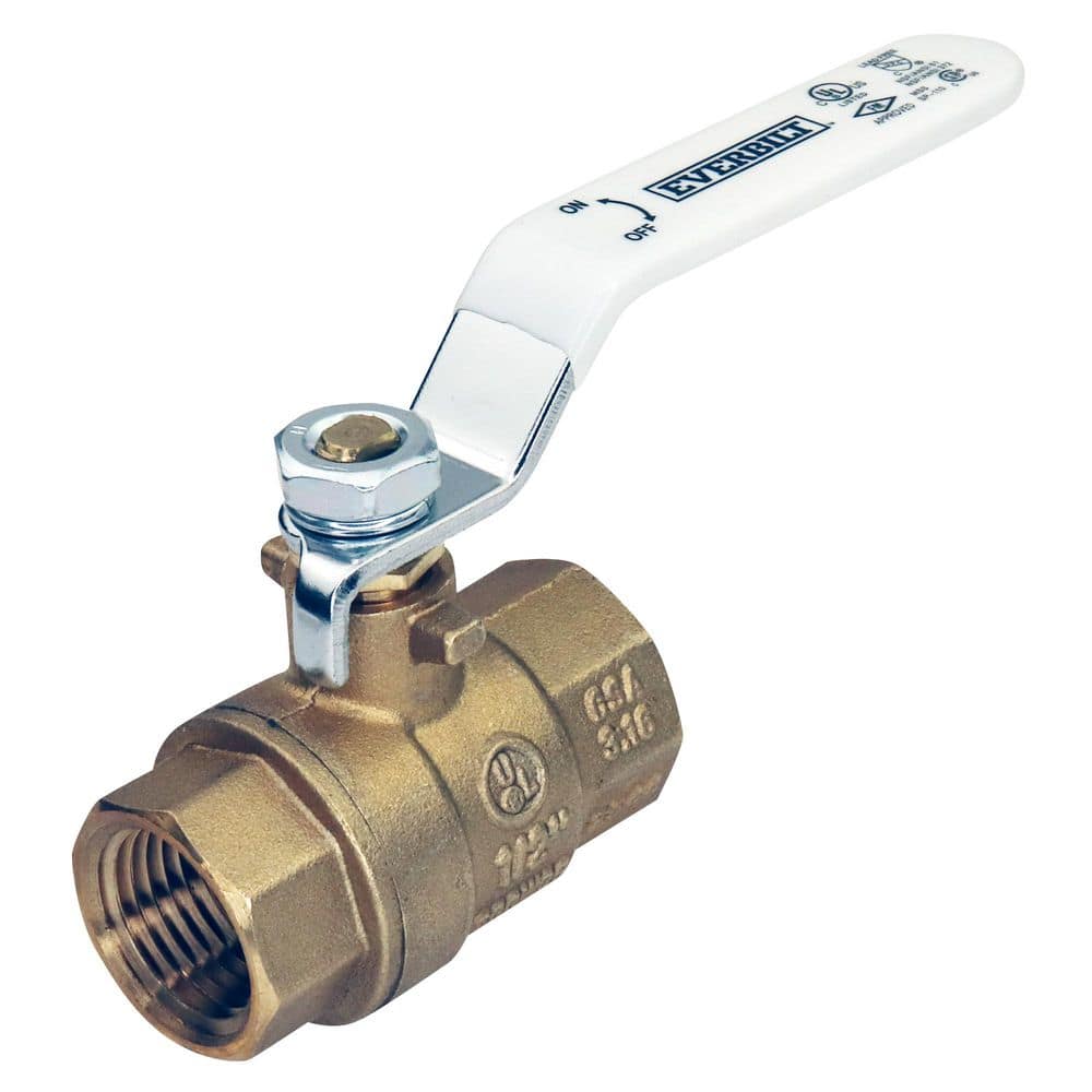 1/2 in. FNPT x 1/2 in FNPT Lead Free Brass Full Port Threaded Ball Valve price history on PriceWatchPro