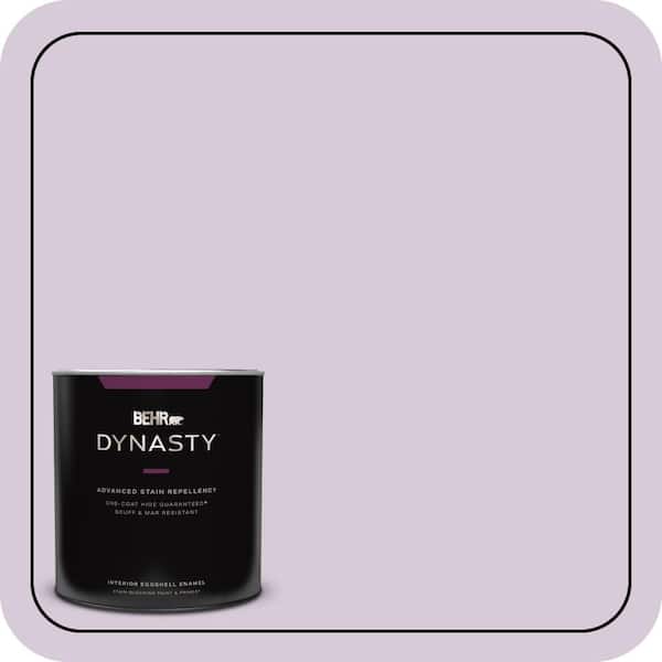 BEHR DYNASTY 1 qt. #670C-3 Purple Cream Eggshell Enamel Interior Stain-Blocking Paint & Primer