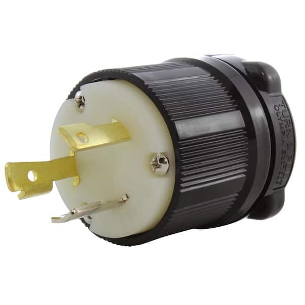 AC WORKS NEMA L7-30P 30 Amp 277-Volt 3-Prong Locking Male Plug with UL, C-UL Approval