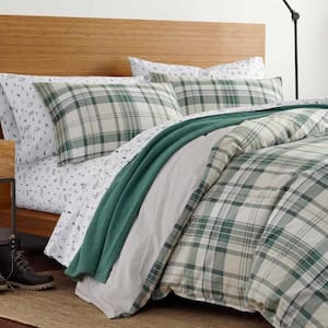 Timbers Green Plaid Cotton Comforter Set