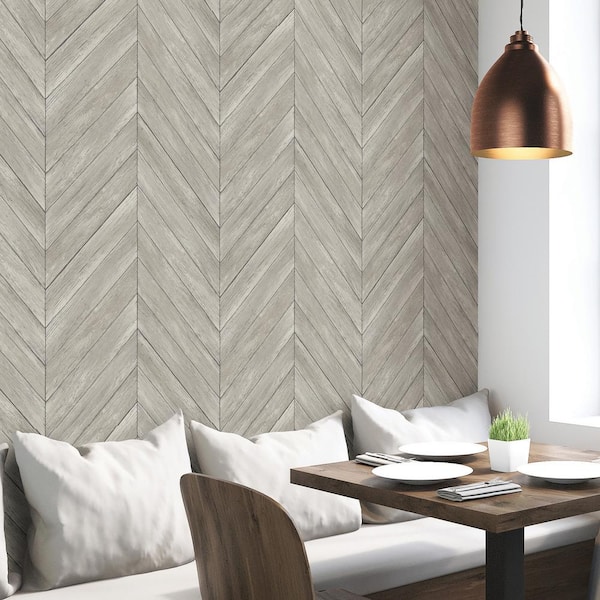 Brown Wildwood Ash Peel and Stick Wallpaper Sample