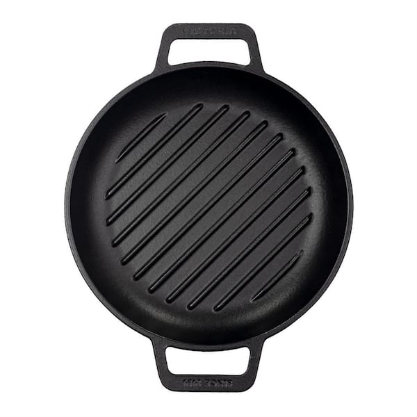 Victoria 10.5 in. Cast Iron Comal Griddle and Crepe Pan, Seasoned