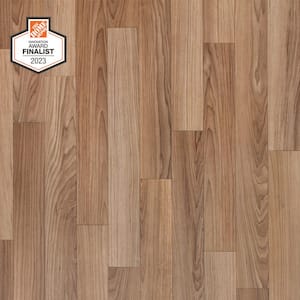 Autumn Brown Oak Residential Vinyl Sheet Flooring 12 ft. Wide x Cut to Length