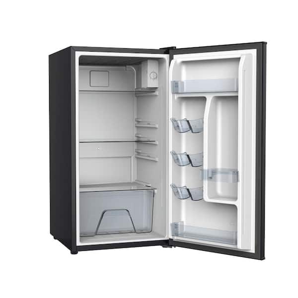 3.2 cu. ft. Mini Fridge in Stainless Steel Look without Freezer