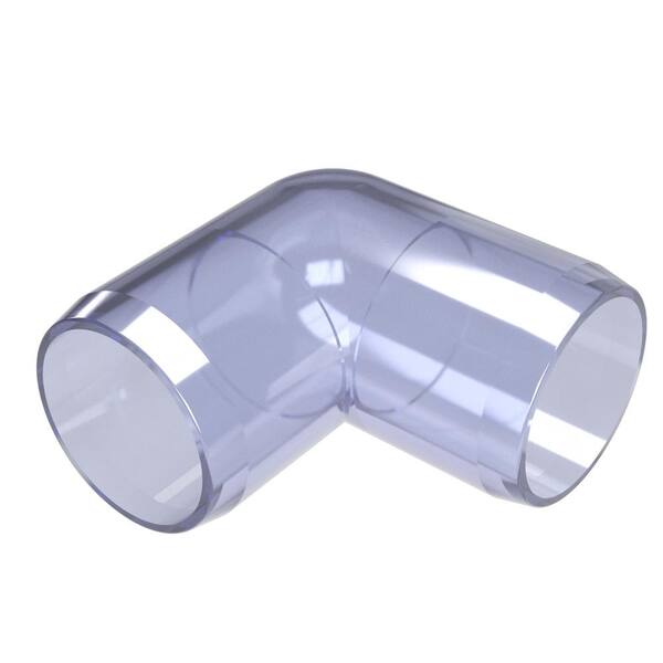 Formufit 1 in. Furniture Grade PVC 90-Degree Elbow in Clear