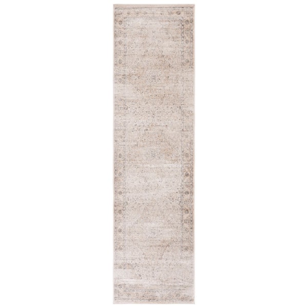 SAFAVIEH Atlas 2 ft. x 8 ft. Ivory/Beige Vintage Medallion Runner Rug