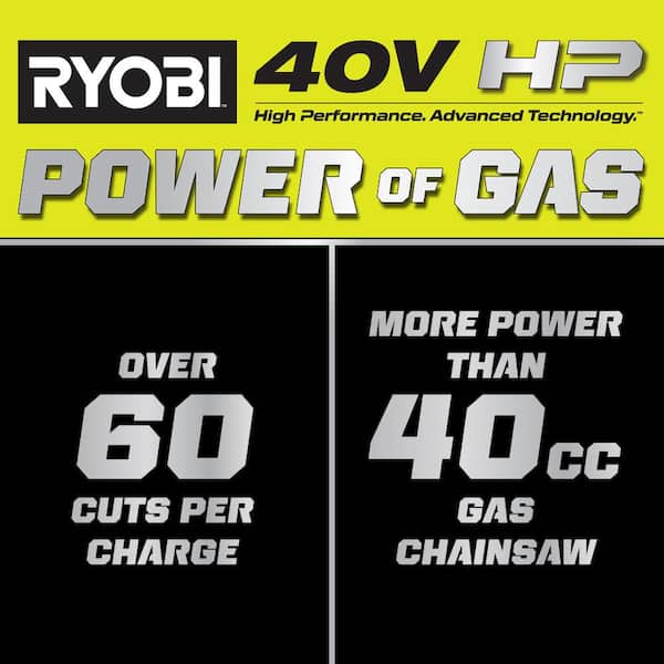 40V HP Brushless 16 in. Battery Chainsaw with 4.0 Ah Battery and Charger