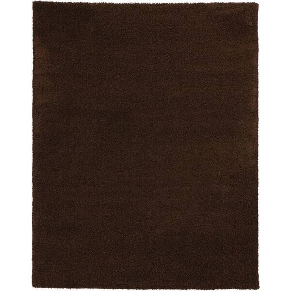 Unbranded Shaggy Brown 5 ft. x 7 ft. Area Rug