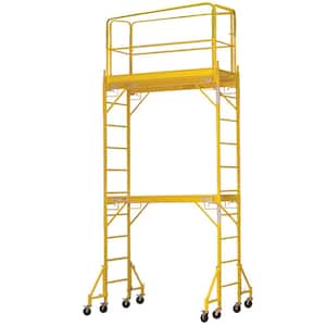2-Story Rolling Scaffold Tower with 1000 lb. Load Capacity