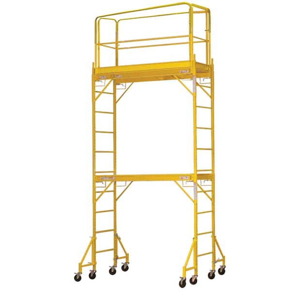 PRO-SERIES 2-Story Rolling Scaffold Tower with 1000 lb. Load Capacity