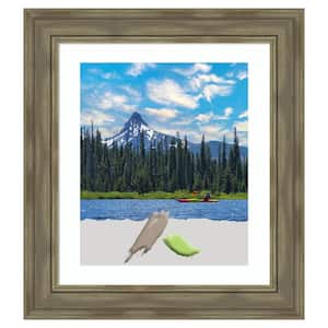 Alexandria Grey Wash Wood Picture Frame Opening Size 20 x 24 in. (Matted to 16 x 20 in.)