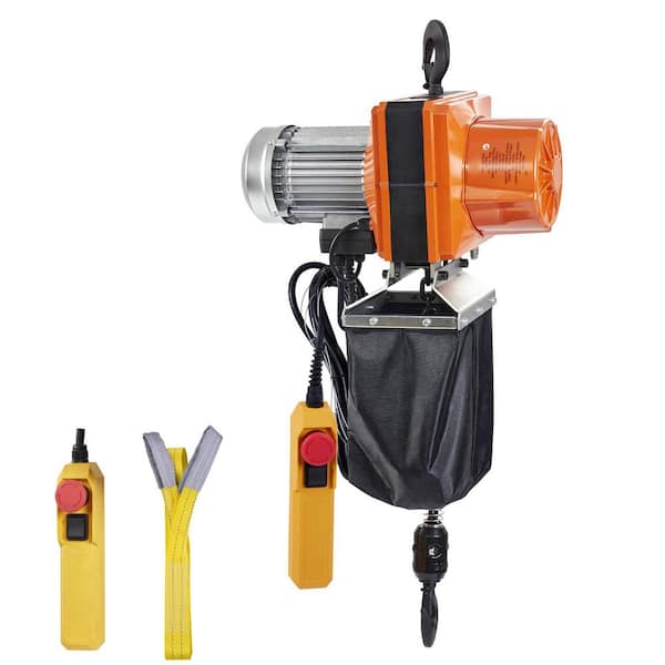 Electric Chain Hoist, 2200 lbs./1 ton Capacity, 10 ft. Lifting Height, 120V, Single Phase Overhead Crane with G100 Chain