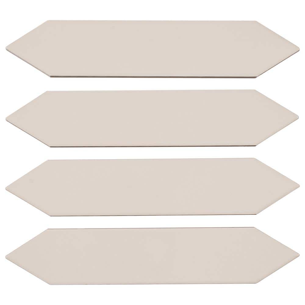 Concerto-Bowtie Larinet 2 in. x 8 in. Glossy Ceramic Picket Wall Tile (8.14