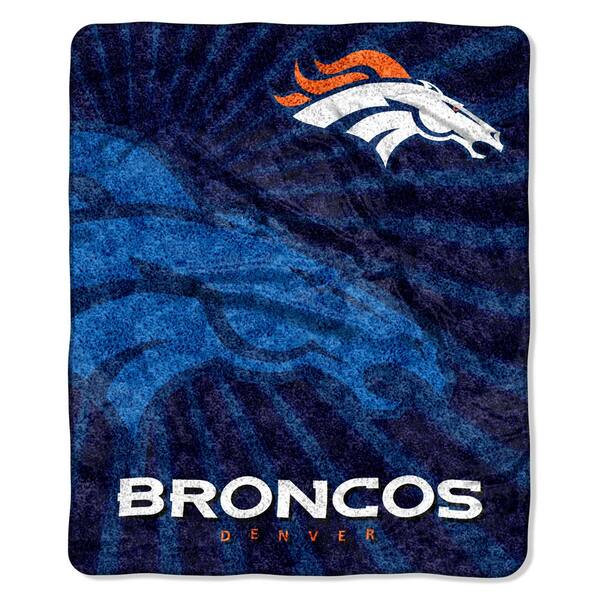 Unbranded Broncos Sherpa Strobe Throw