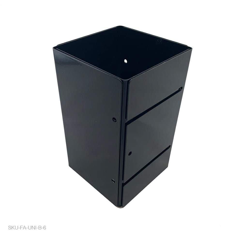 3.5 in. to 6.5 in x 1/2 ft. H Powder Coated Black Galv. Steel Universal Fit UNI Series Mailbox and Fence Post Guard price history on PriceWatchPro