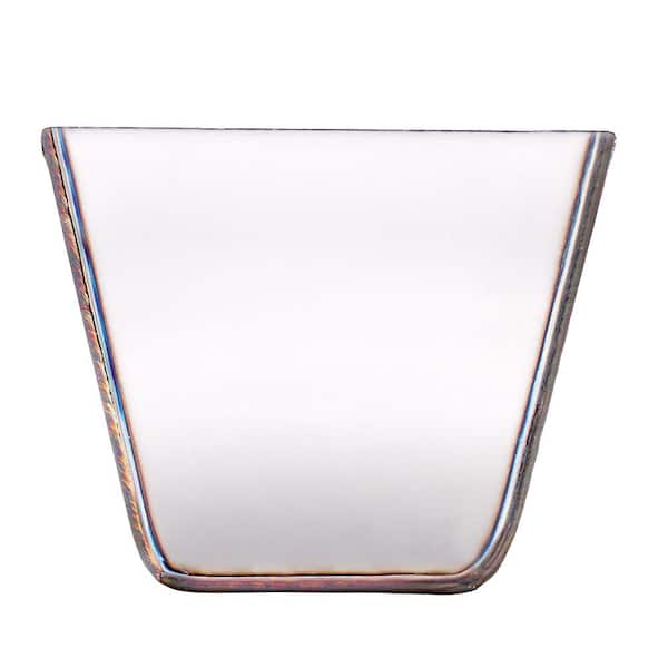 14 in. Stainless Steel Mud Pan with Rounded Bottom