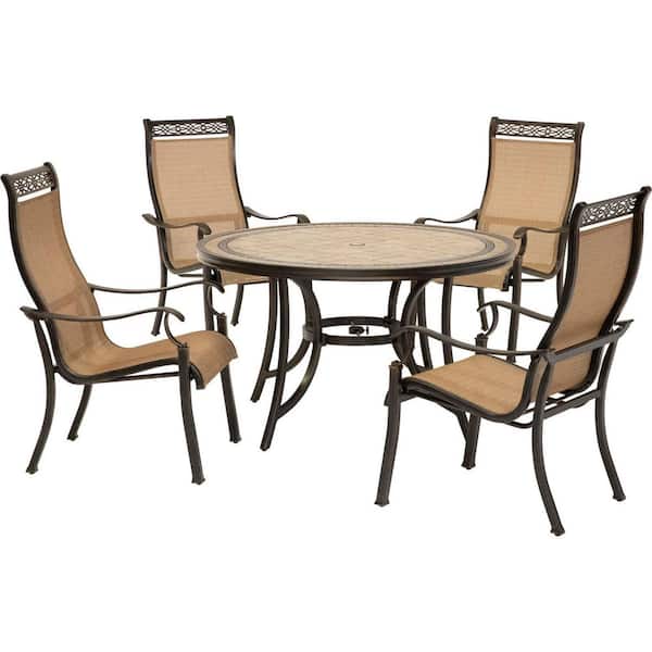 Hanover Monaco 5-Piece Patio Outdoor Dining Set