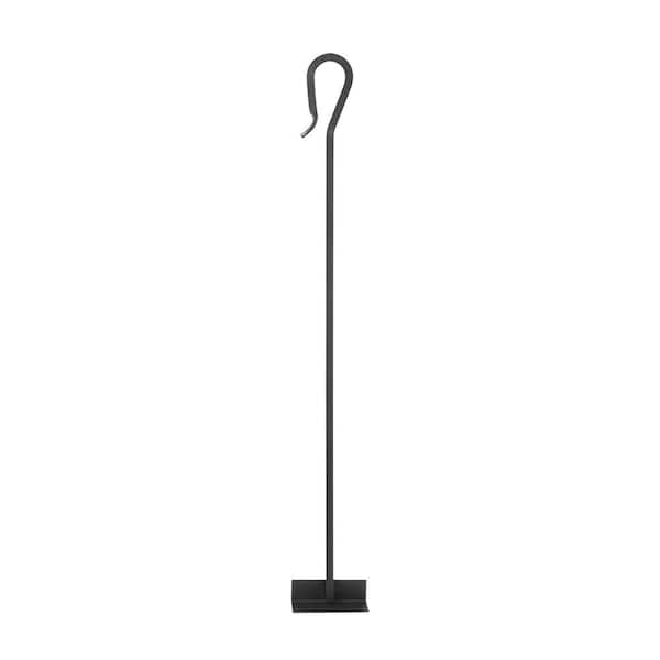 Shepherd's Hook 28 in. Tall Fireplace Ash Hoe Tool, Graphite
