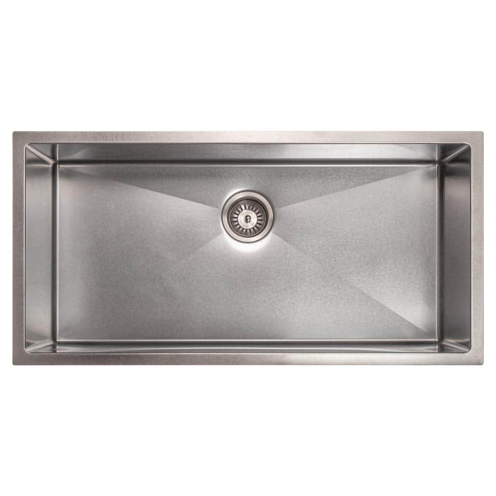 Meribel 36" Stainless Steel Drop-in Single Bowl Kitchen Sink