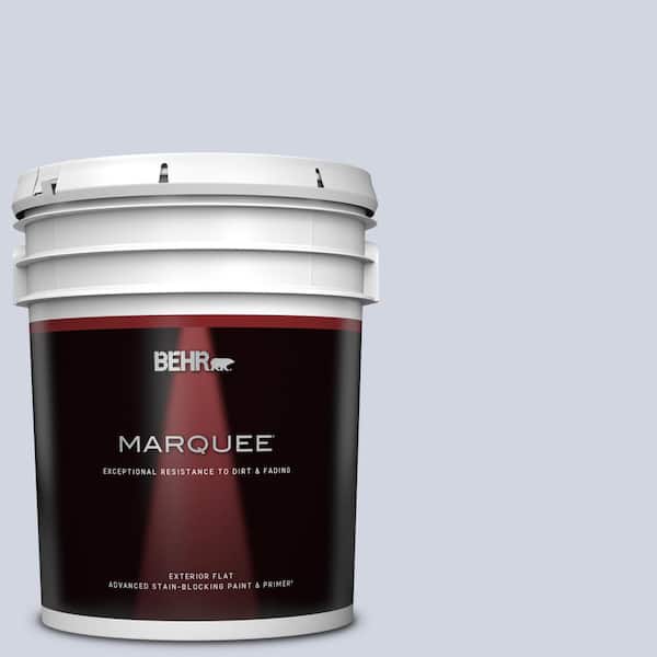 BEHR MARQUEE 5 gal. #PPU16-08 Hint of Violet Flat Exterior Paint & Primer
