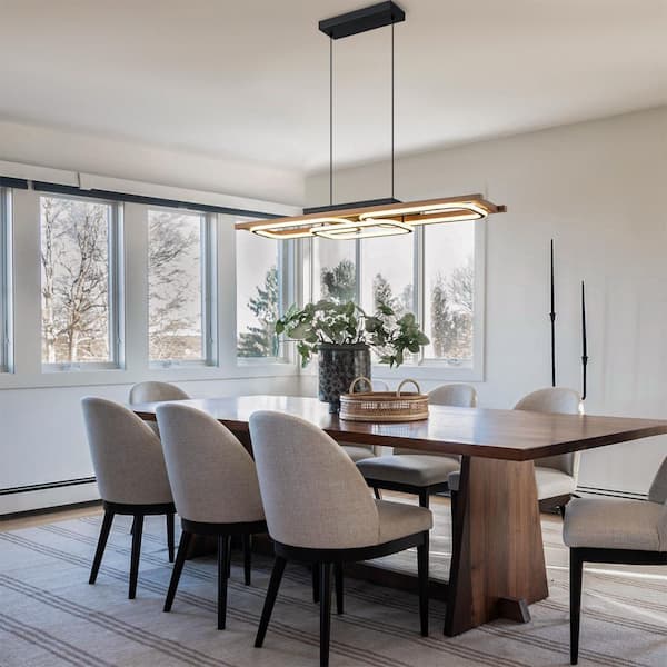 chandelier シェルフ ZXFDWB Modern Black Crystal Chandelier,5-Light Farmhouse Dining