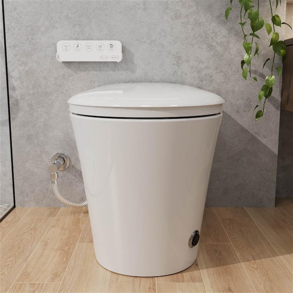MYCASS Smart Toilet Bidet 1.32 GPF with Warm Air Dryer & Auto Flush