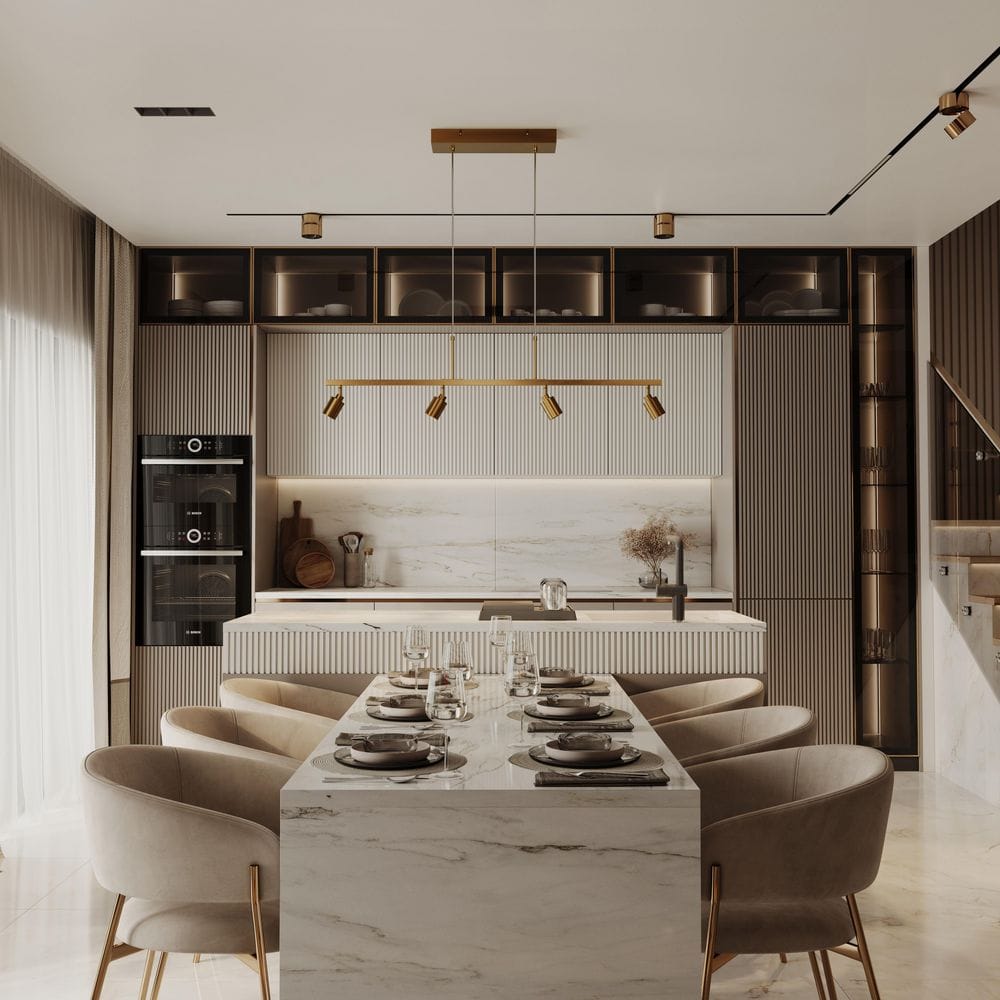 Shura Brushed Brass 4-Light Integrated LED Track Light Pendant, Suspended Rotatable Cylinder Heads, 3000K, 1960 Lmn price history on PriceWatchPro