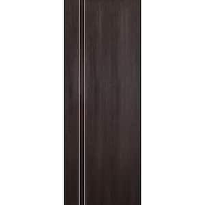 Optima 2V 18 in. x 80 in. No Bore Veralinga Oak Solid Composite Core Wood Interior Door Slab