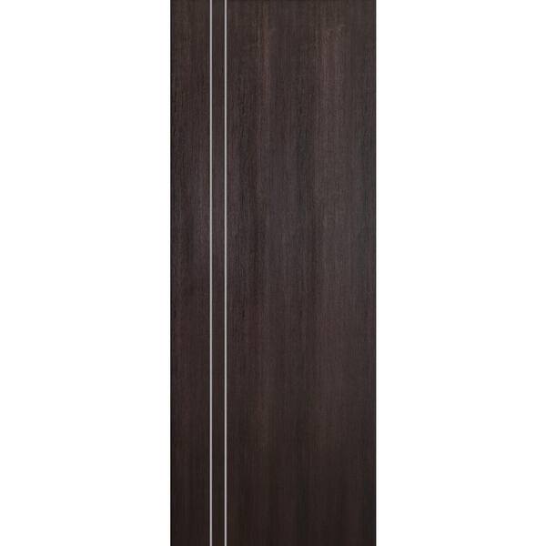 Belldinni Optima 2V 24 in. x 80 in. No Bore Solid Composite Core Veralinga Oak Wood Interior Door Slab