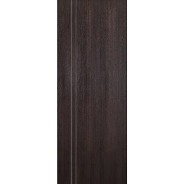 Belldinni Optima 2V 32 in. x 84 in. No Bore Veralinga Oak Solid Composite Core Wood Interior Door Slab