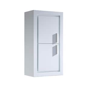 Allier 15-3/4 in. W x 30 in. H x 10 in. D 2-Door Bathroom Linen Side Storage Cabinet in White