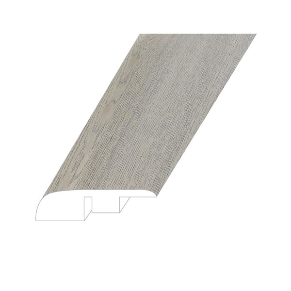 Opus Luxe Ivory 0.59 in. T x 1.38 in. W x 94.49 in. L Vinyl Endcap Molding