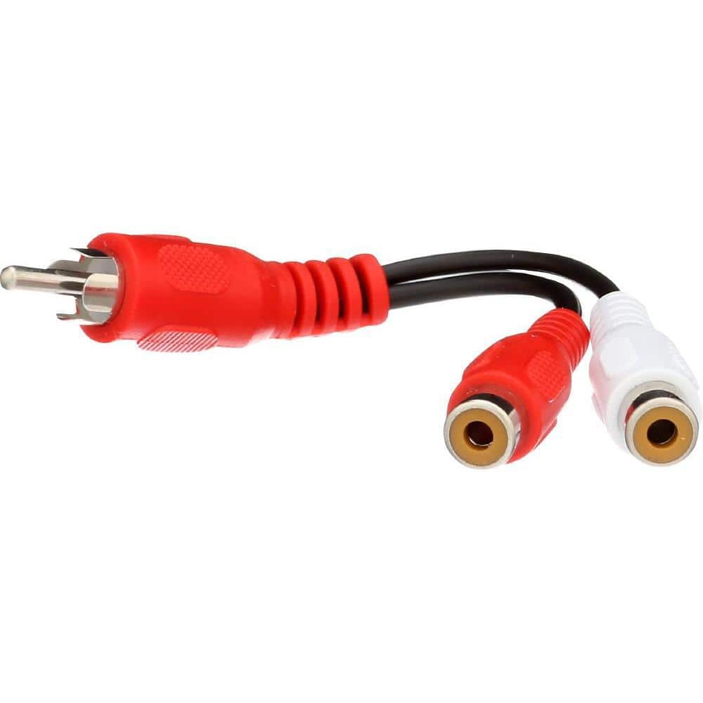 6CM 6FT Y-Cable 3.5mm Male to RCA Stereo Female Adapter Splitter 