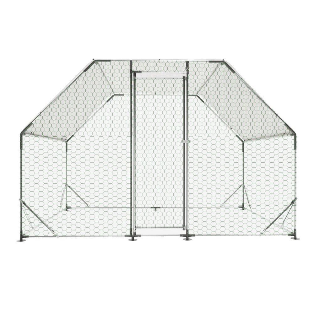 79 in. H x 120 in. W x 78 in. D Large Metal Chicken Coop Poultry Cage with Waterproof and Anti-Ultraviolet Cover price history on PriceWatchPro