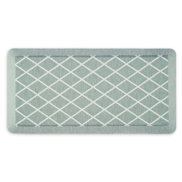 Comfort Air Miles Mint Green 19.6 in. x 39 in. Rectangle Kitchen Mat