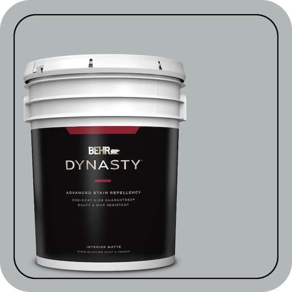 BEHR DYNASTY 5 gal. #N450-3 Meteor Shower Matte Interior Stain-Blocking Paint & Primer