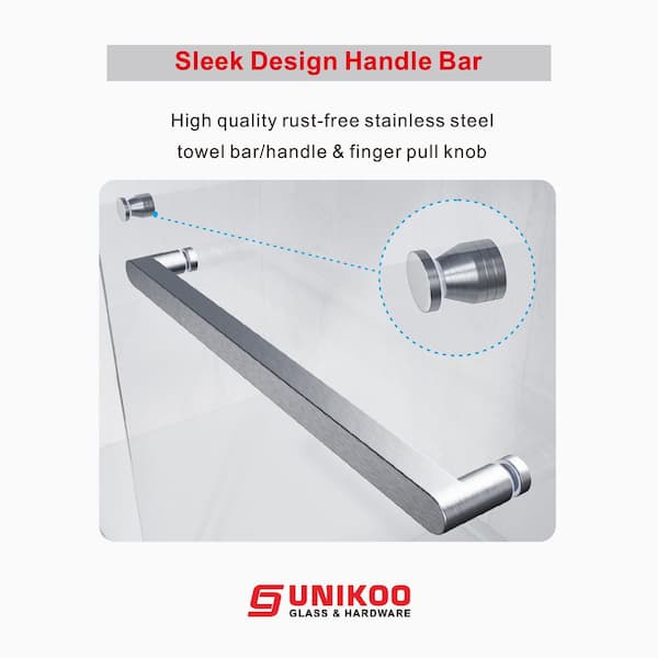 UNIKOO UKD08 60 in. W x 76 in. H Double Sliding Semi UNIKOO UKD08 60 in. W x 76 in. H Double Sliding Semi