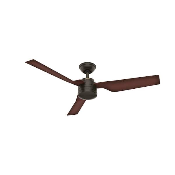 Cabo Frio 52 in. Indoor/Outdoor New Bronze Ceiling Fan For Patios or Bedrooms