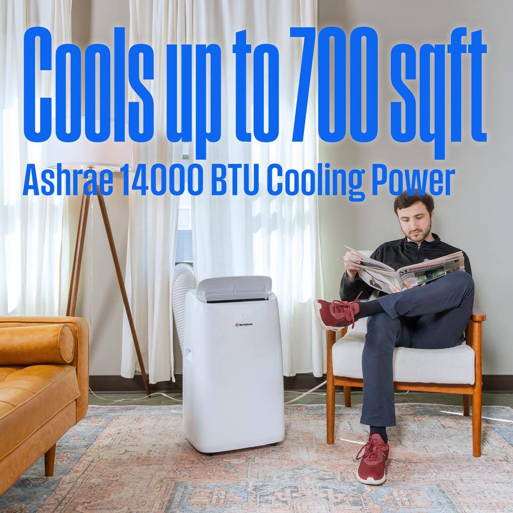 Westinghouse 14,000 BTU White Portable Air Conditioner with Remote and Smart App