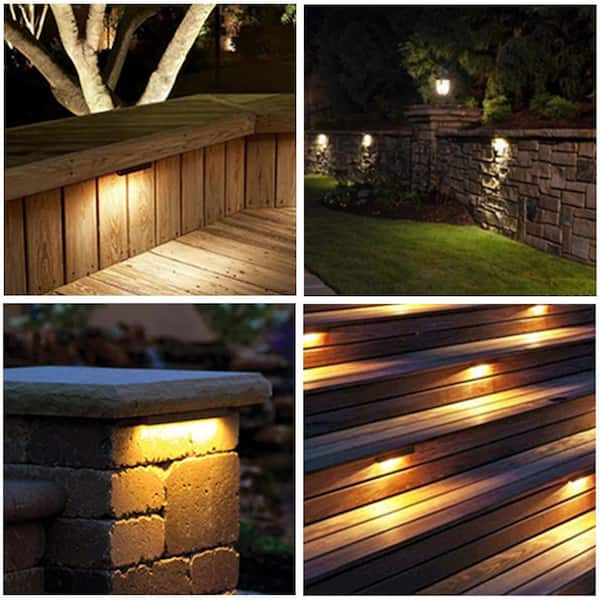 Nersunda Low Voltage Brown Hardwired Integrated LED Weather Resistant Fence  Path Light MH0141 - The Home Depot