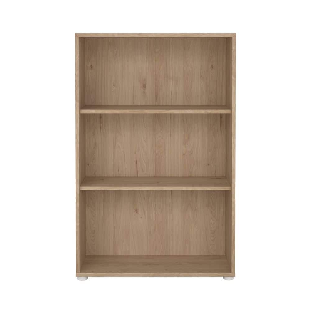 Sign 48.66 in. Tall Jackson Hickory engineered wood Adjustable 3 Shelf Bookcase, Open Storage Home Office Bookshelf price history on PriceWatchPro