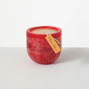 4 in. Cranberry Decorative Timber Goblet